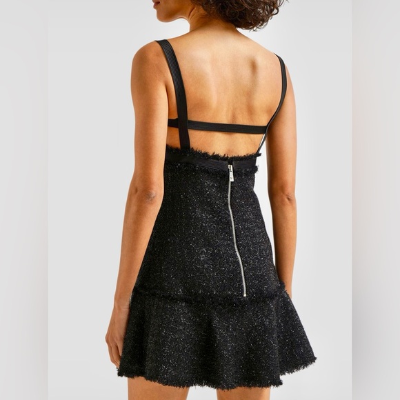 Versace - Lurex tweed cutout mini dress - Size 44IT, 8 US - Picture 2 of 15